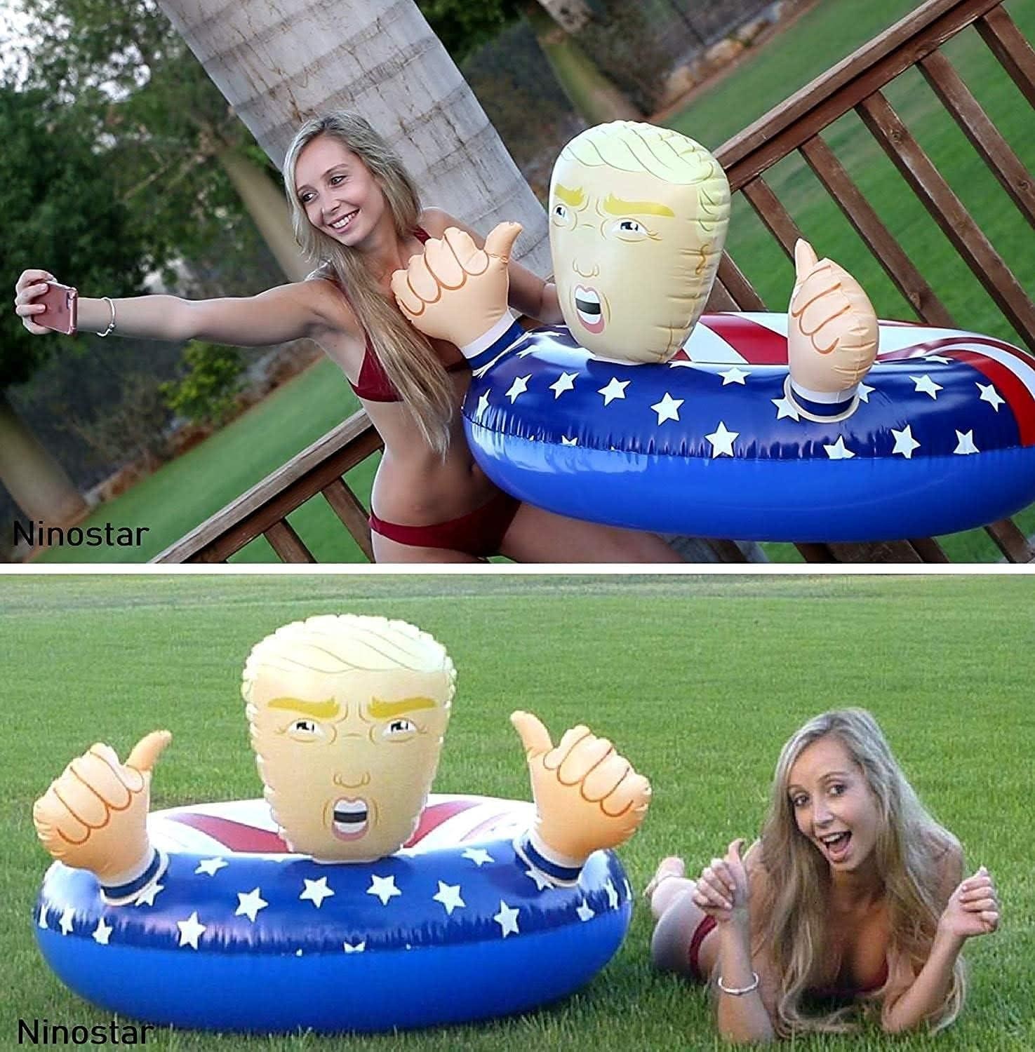 Pool Float Ring Inflatable Donald Trump