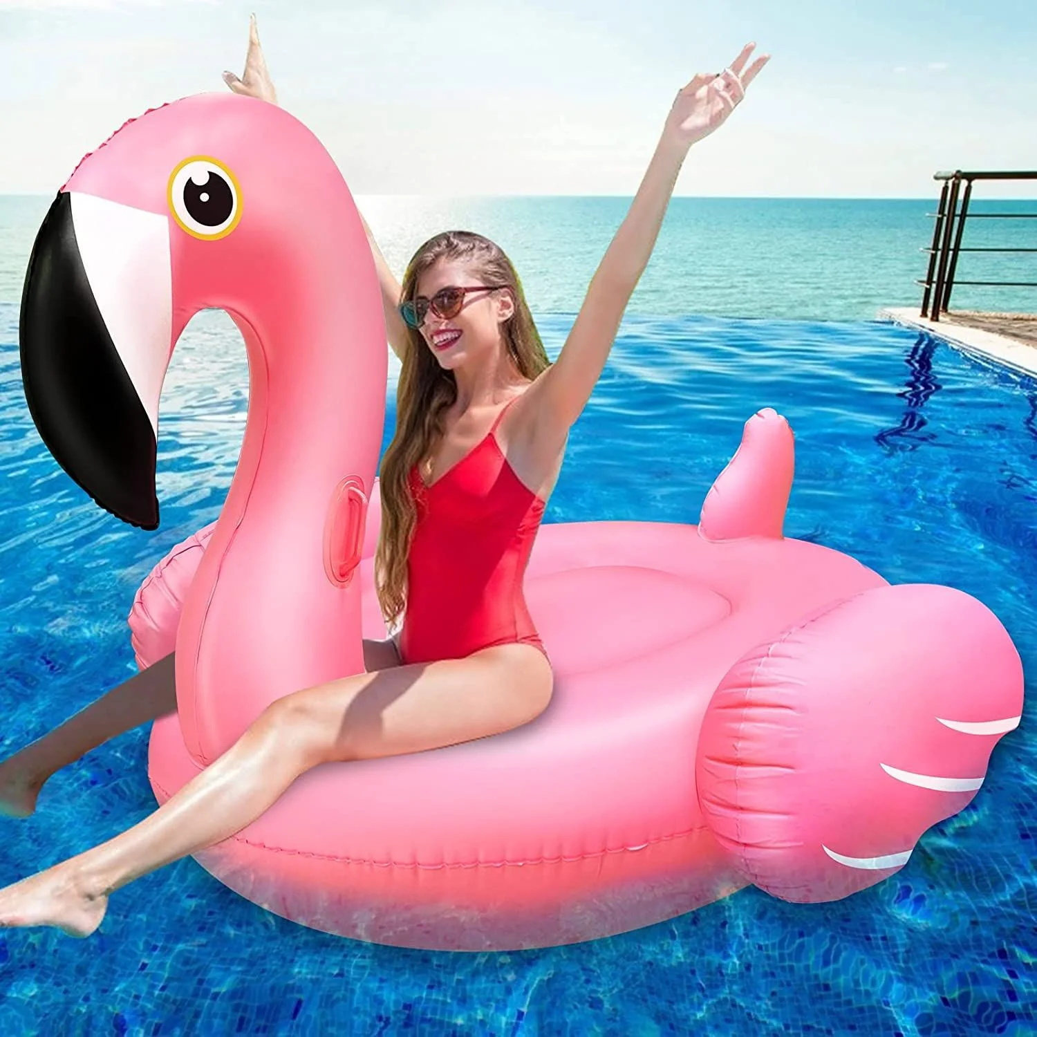 Large Flamingo Inflatable Floating